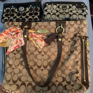 Coach Purse & Wristlets
